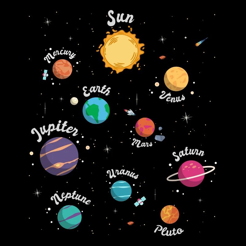 Connaissances spatiales sur les planètes du système solaire pour les enfants