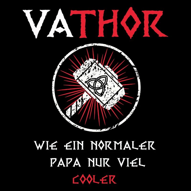 Fathor Vathor Vater Thor Hammer Vatertag Geschenk