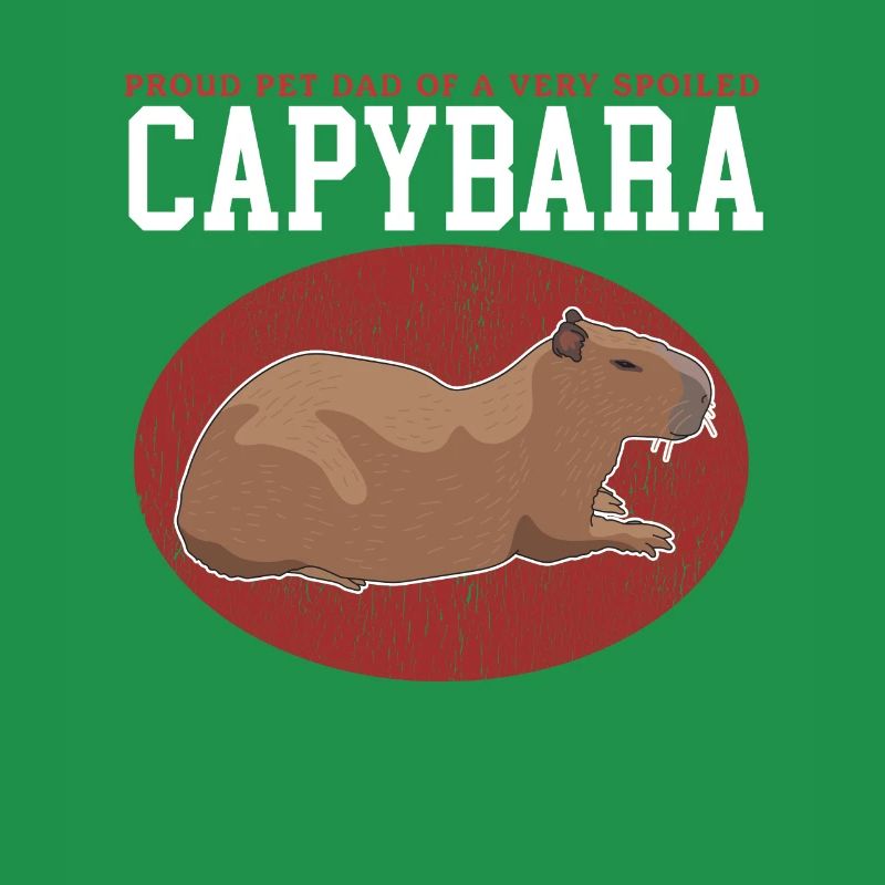 Capybara Dad | Wasserschwein Capybaras Geschenk