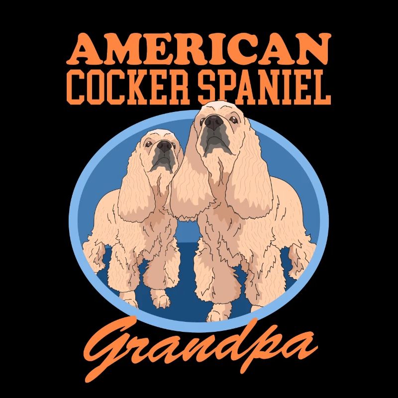 American Cocker Spaniel Grandpa Dog Gift
