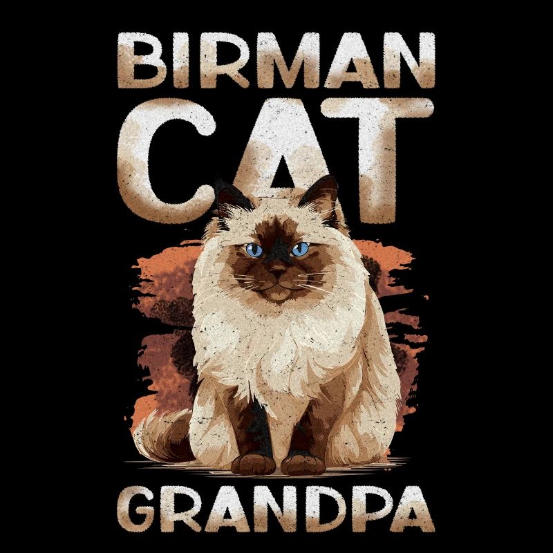 Birman Cats Grandpa Birman Cat Birman Gift