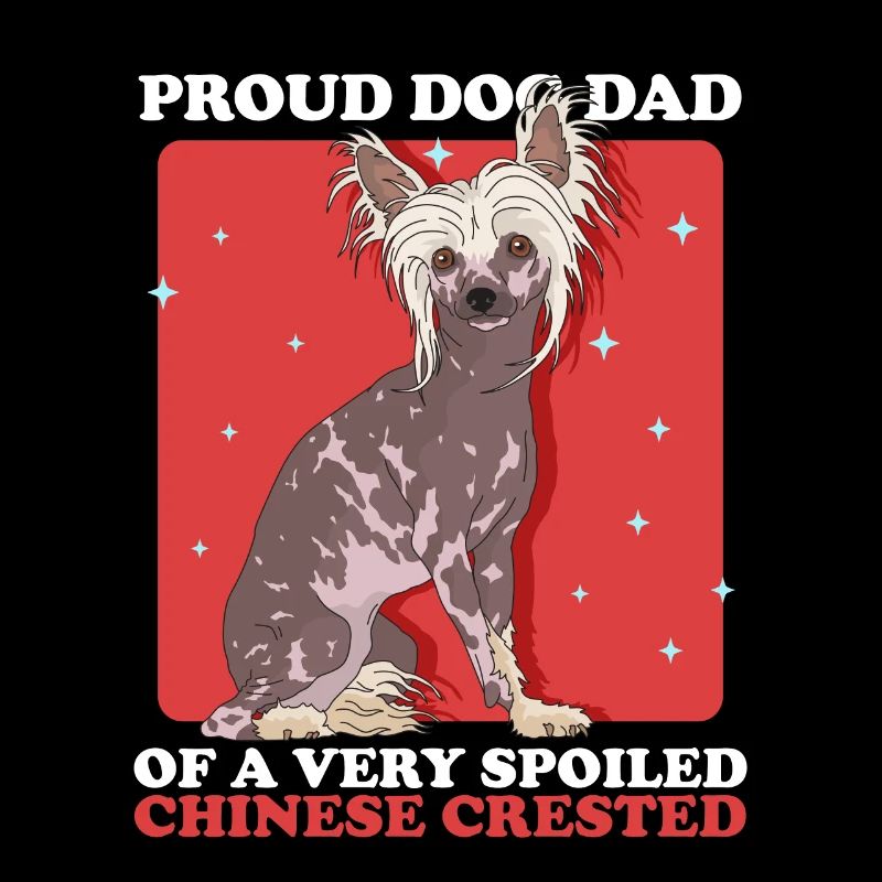 Chinese Crested Dad Schopfhund Geschenk