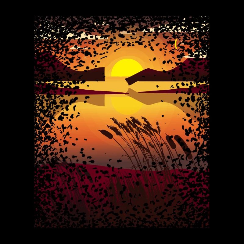 Sunset Mosaic Pattern Romantic