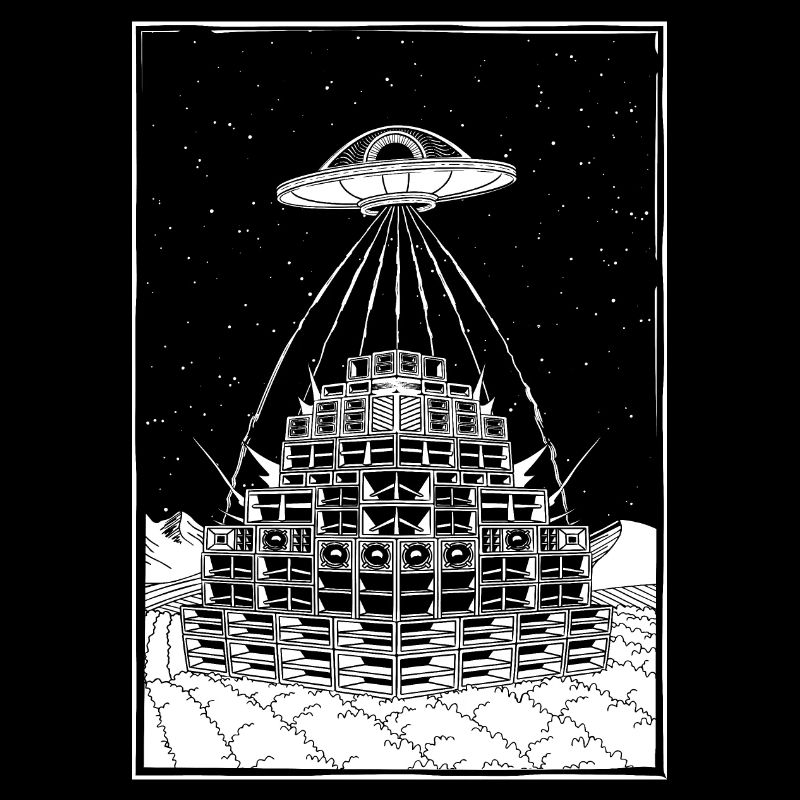 Rave Party Alien UFO Sound System