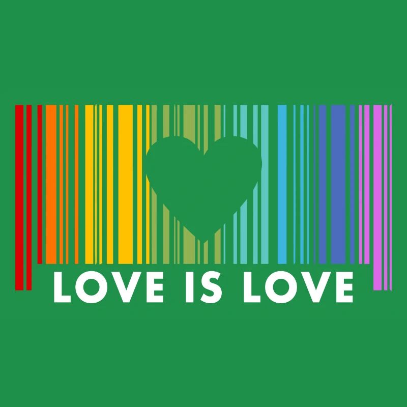 Love Is Love Rainbow Barcode