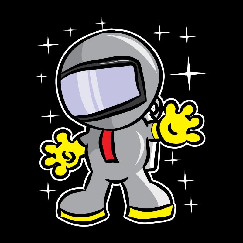 Kühlen funkelnden Astronauten