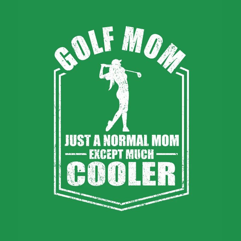 Maman de golf comme une mère golfeuse normale