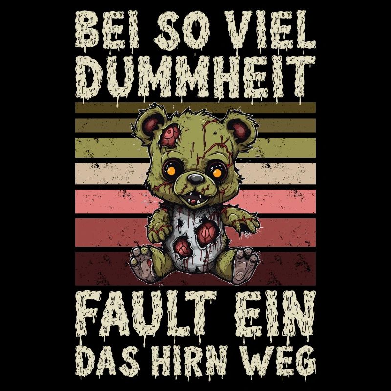 Zombie Teddy Halloween Horror Monster