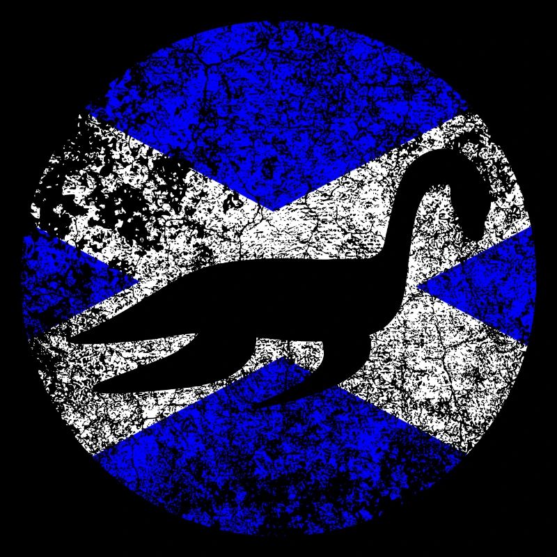 Drapeau écossais du monstre du Loch Ness