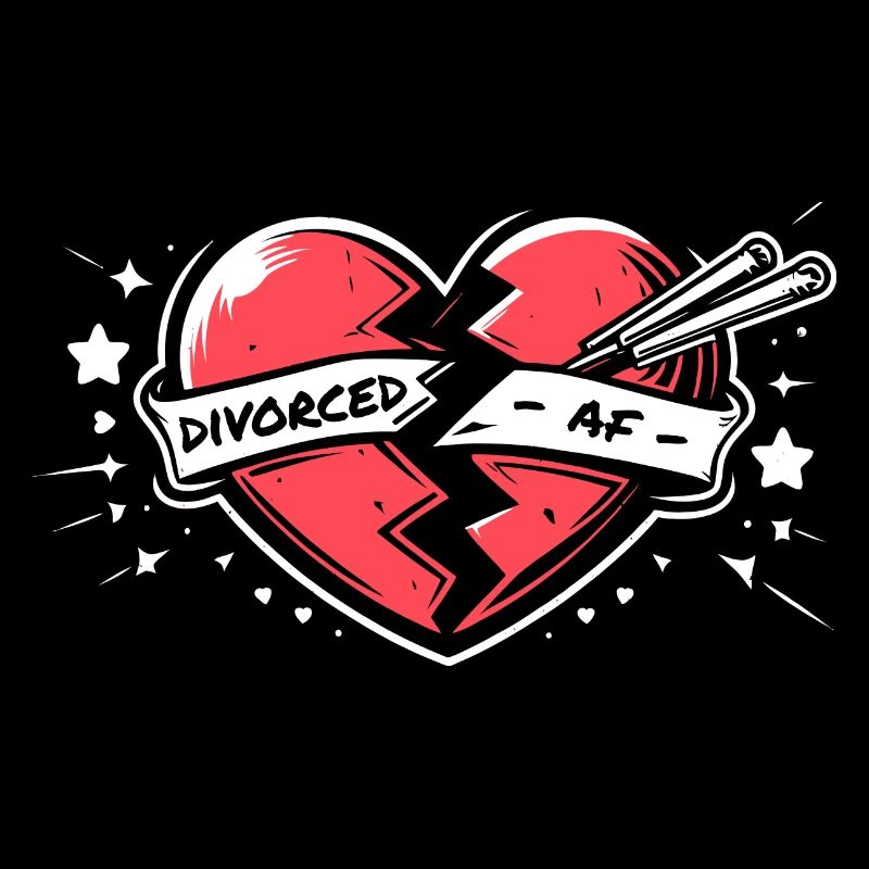 Zerbrochenes Herz - Divorced AF - Geschieden