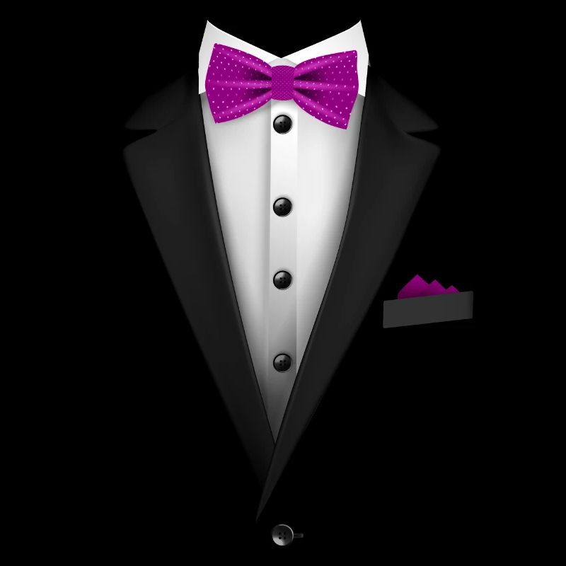 Tuxedo with a Red Bowtie For Weddings And Special
