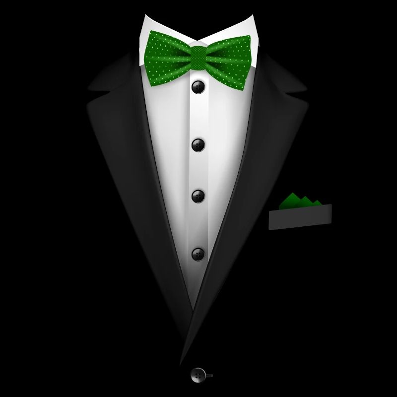 Tuxedo with a Green Bowtie For Weddings And