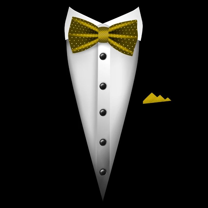 Conception de smoking avec nœud papillon pour les mariages et