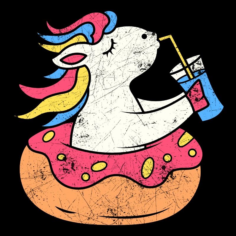 EINHORN EINHÖRNER SHAKER REGENBOGEN DONUT MOTIV