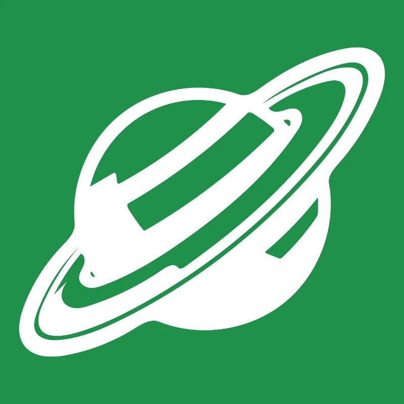 Ringed planet in the solar system universe