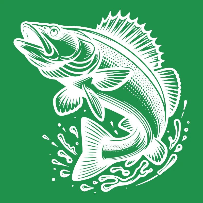 Large Jumping Zander Fish