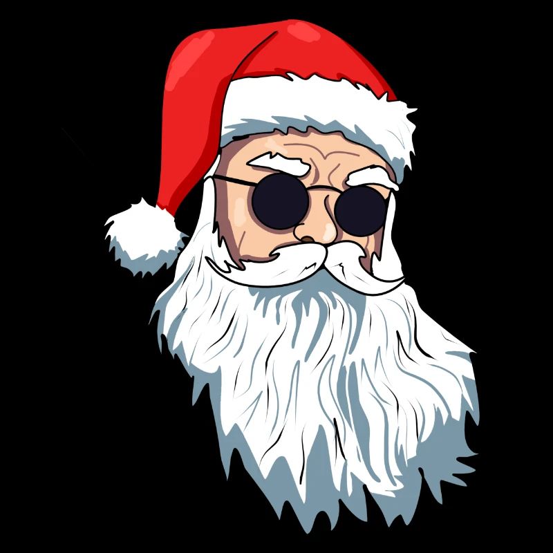 Weihnachtsmann mit Sonnenbrille