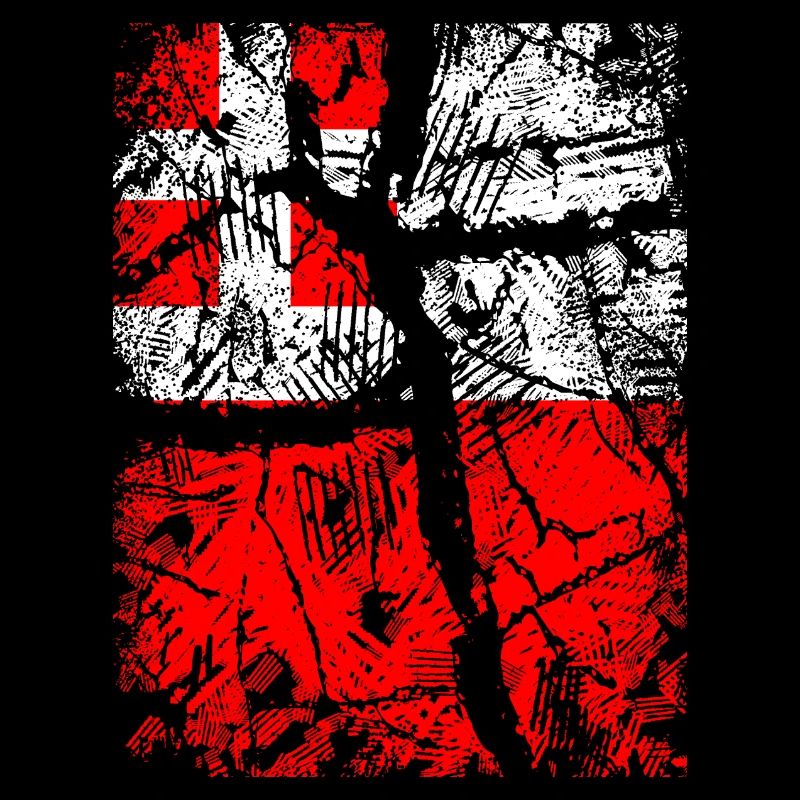 Utrecht Flagge - Vintage mit Krakel