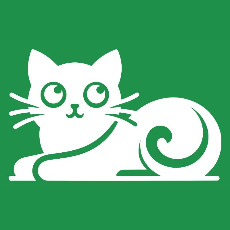 Dessin abstrait de chat