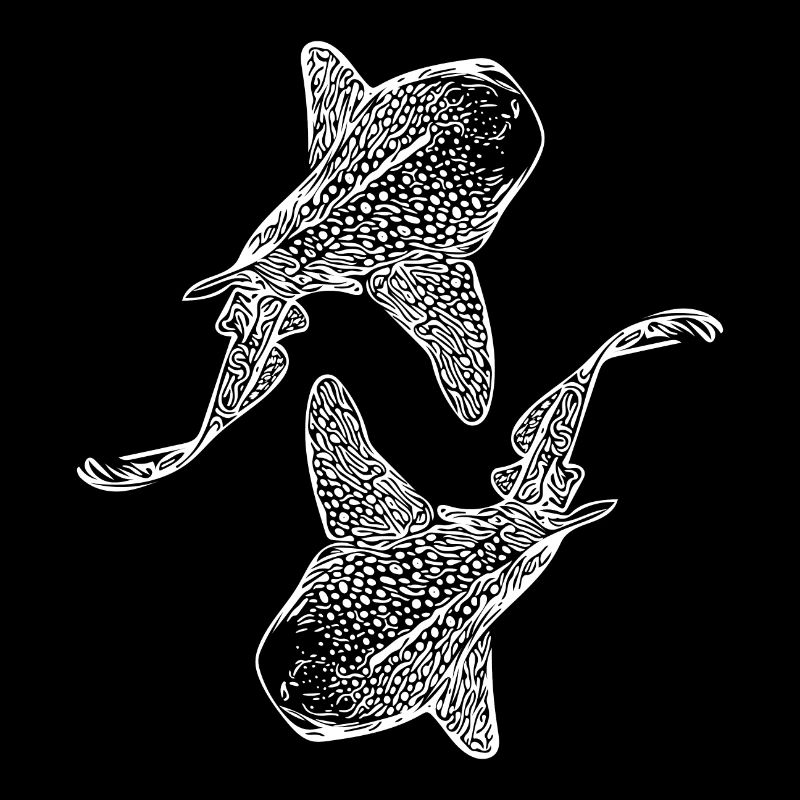 Élégants requins léopards vintage