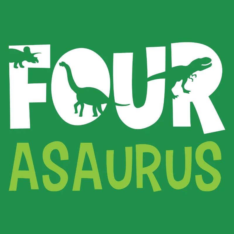 FOUR-asaurus Dino Dinosaurier 4rth Geburtstag Geschenkidee