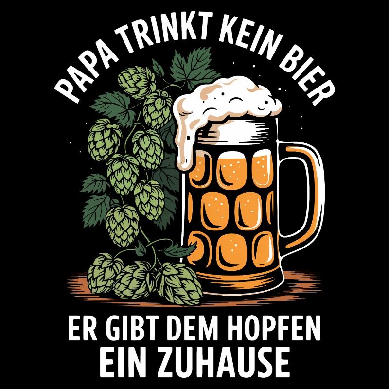 Papa Bier Bierkrug Vater Biertrinker Spruch lustig
