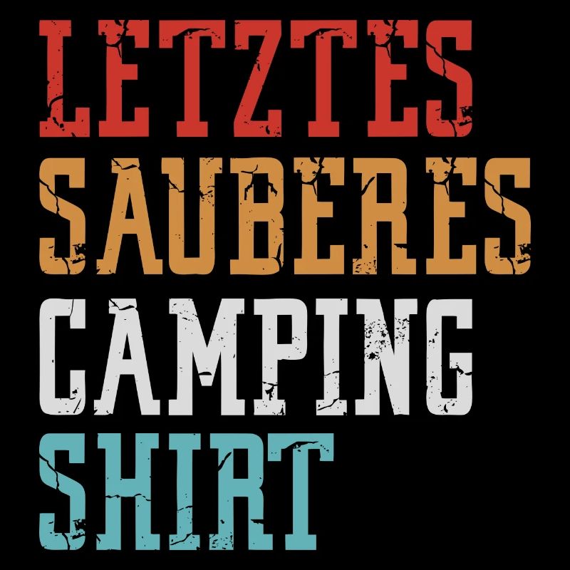 Camping Camper Retro Spruch Geschenk
