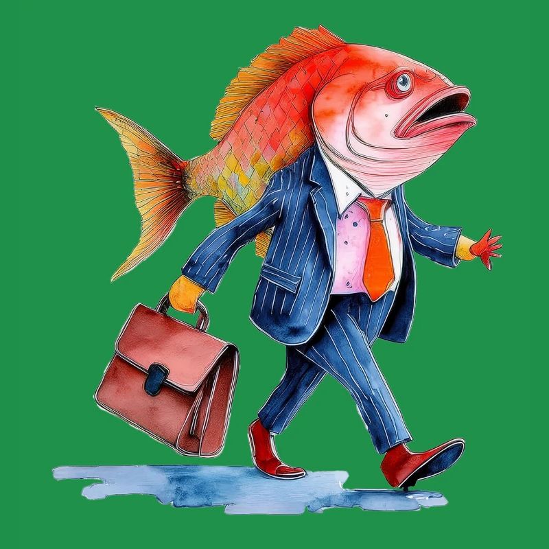 Funny Business Fish Creative Design Work