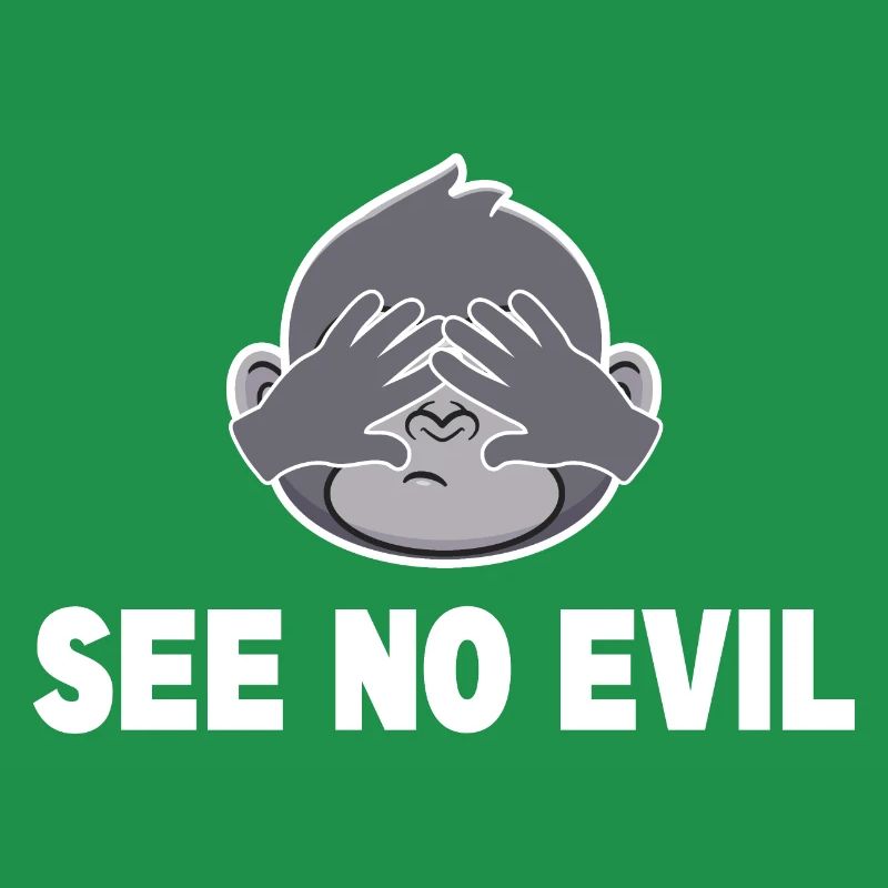 See no evil triplets partnerlook gift