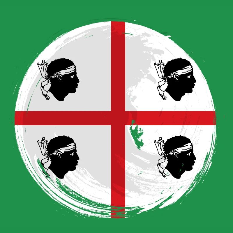 Drapeau de la Sardaigne Drapeau sarde Drapeau de la Sardaigne