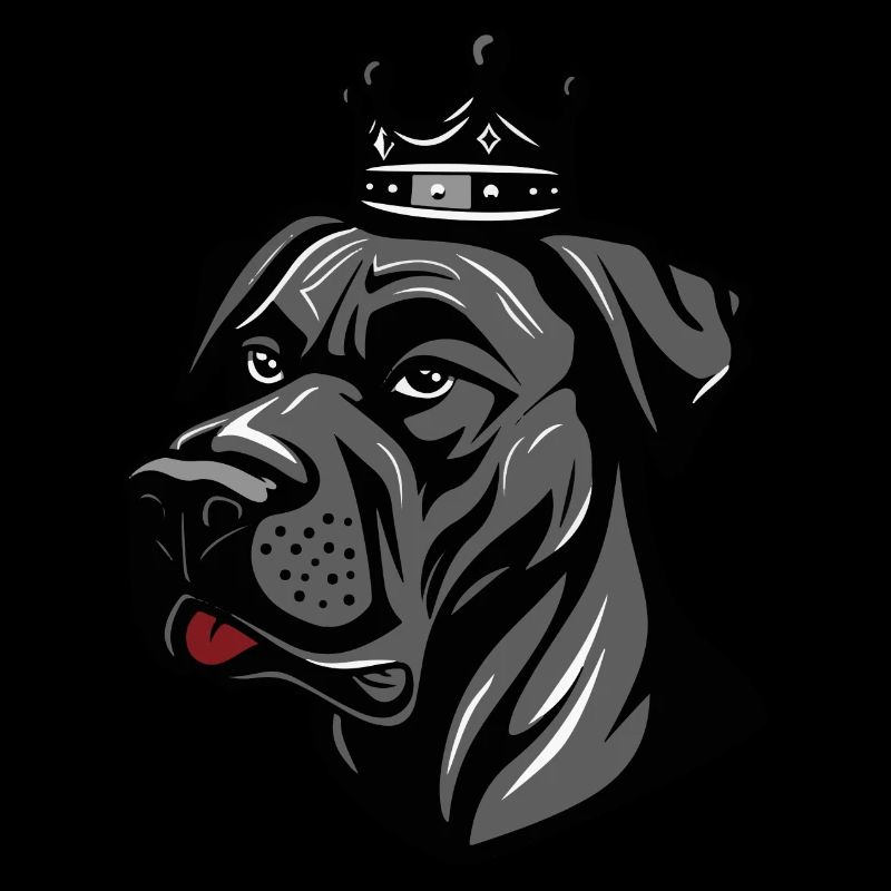 Great Dane Hund Krone