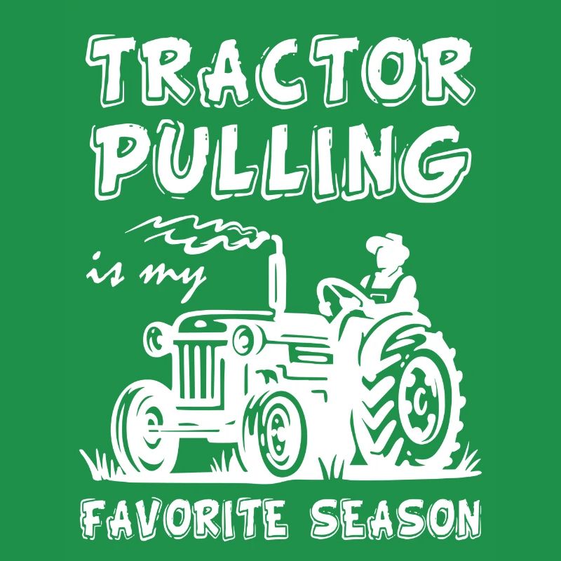 Tractor Pulling Farm Worker