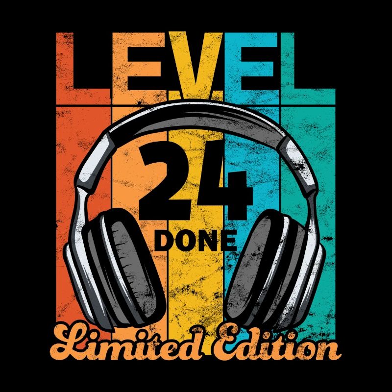 Gaming Birthday 24 Years Level 24 Complete