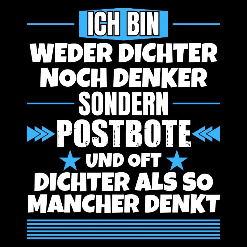 Weder Dichter noch Denker, sondern Postbote