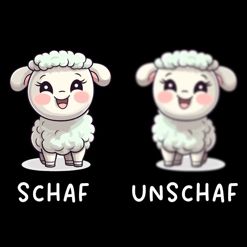 Süßes Schaf Unschaf Cooler Schaf Unschaf Spruch