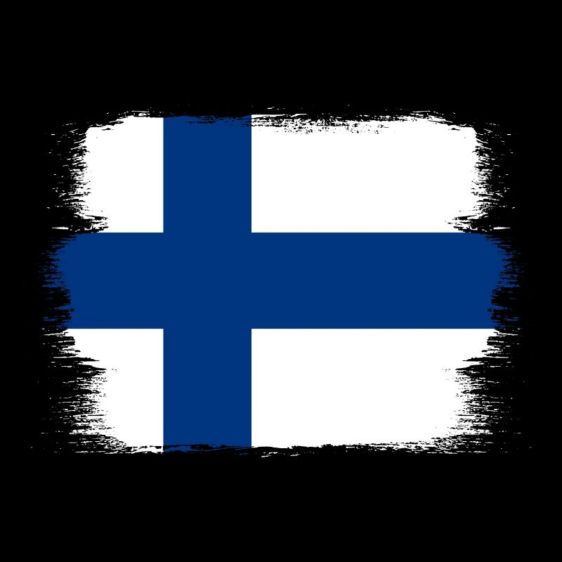 Drapeau de la Finlande Suomi Drapeau finlandais Aspect utilisé
