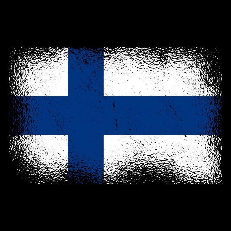 Drapeau de la Finlande Suomi Drapeau finlandais Aspect utilisé