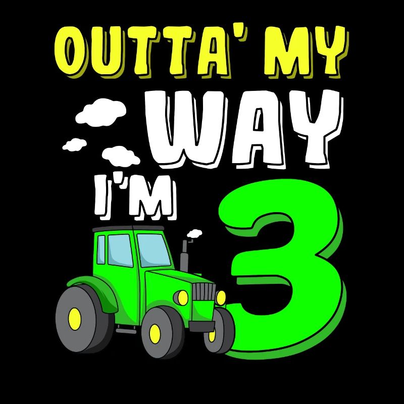 Attention I am 3 | 3rd Children's Birthday Tractor