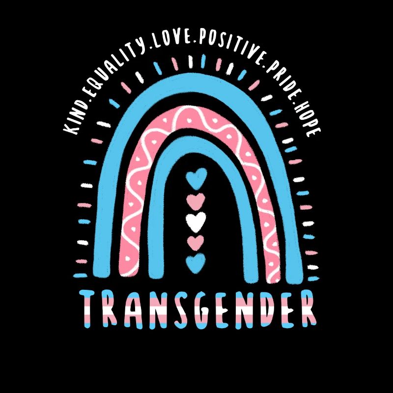 Trans Saying Transgender Boho Rainbow