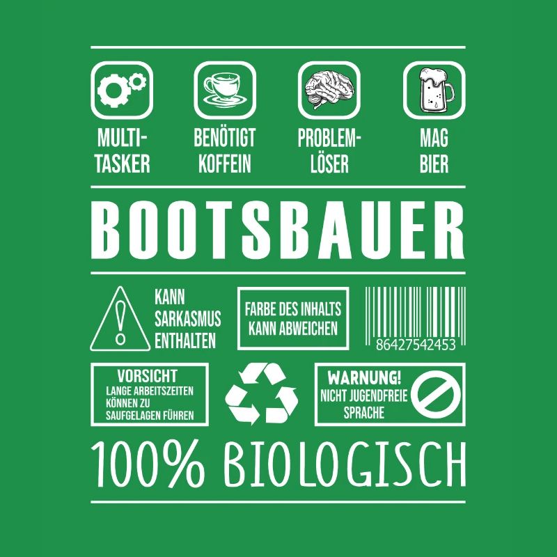 Bootsbauer Beruf Spruch lustig Schiffsbauer