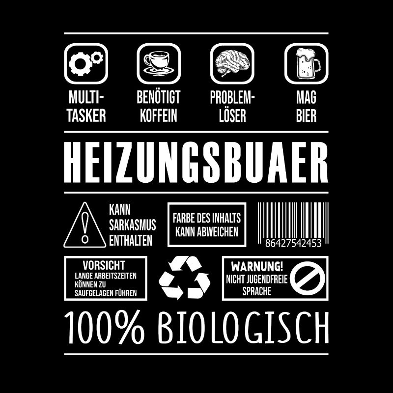 Heizungsbauer Beruf Spruch lustig Klempner