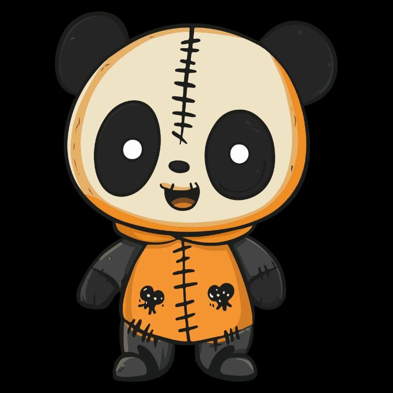Panda Halloween Zombie