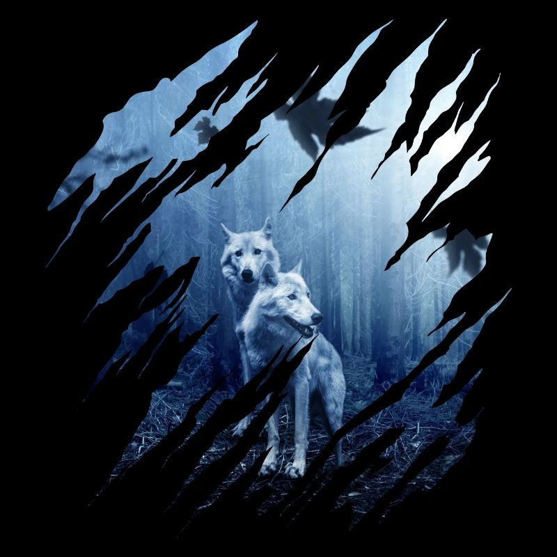 Wolf Scratch Marks Claws Wild Wolves Wilderness Howl