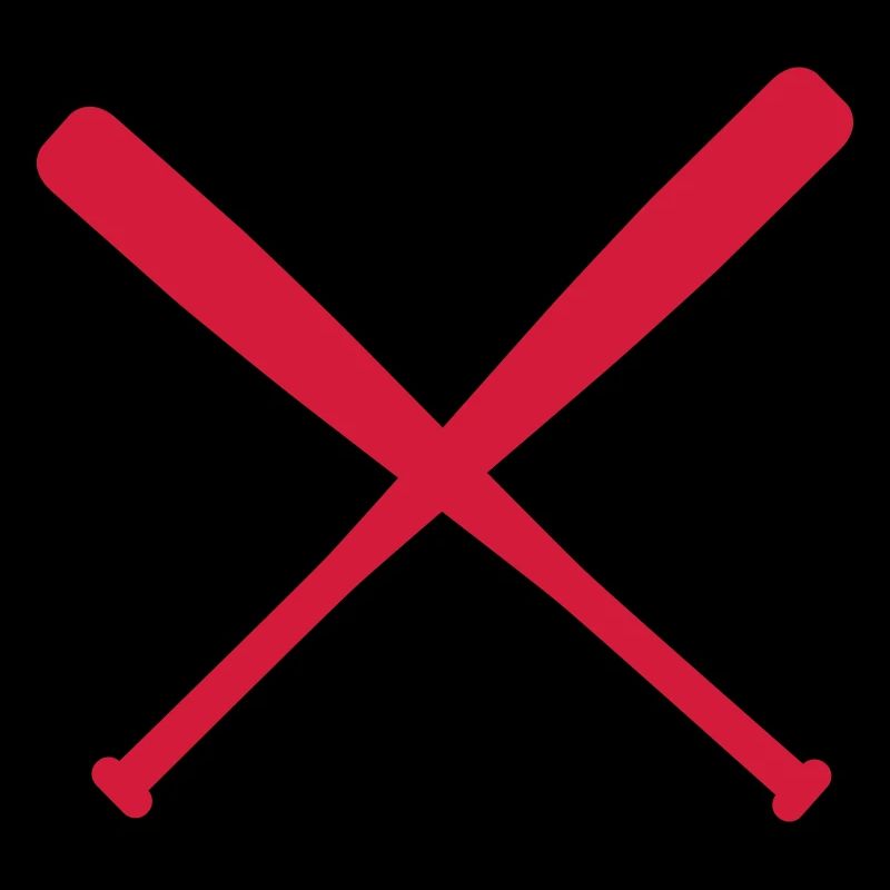 baseball bat crossed