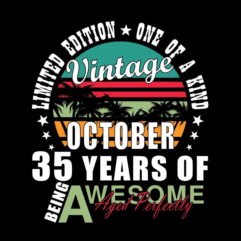 35th birthday, October 1989, 35th anniversary