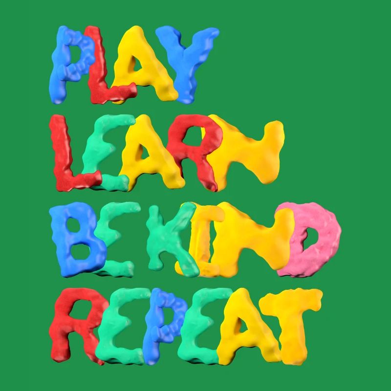 Play Learn Be Kind Repeat Anti Bullying Wavy