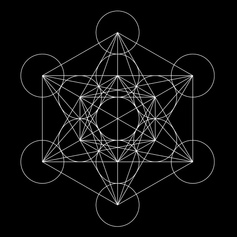 Metatron's Cube White