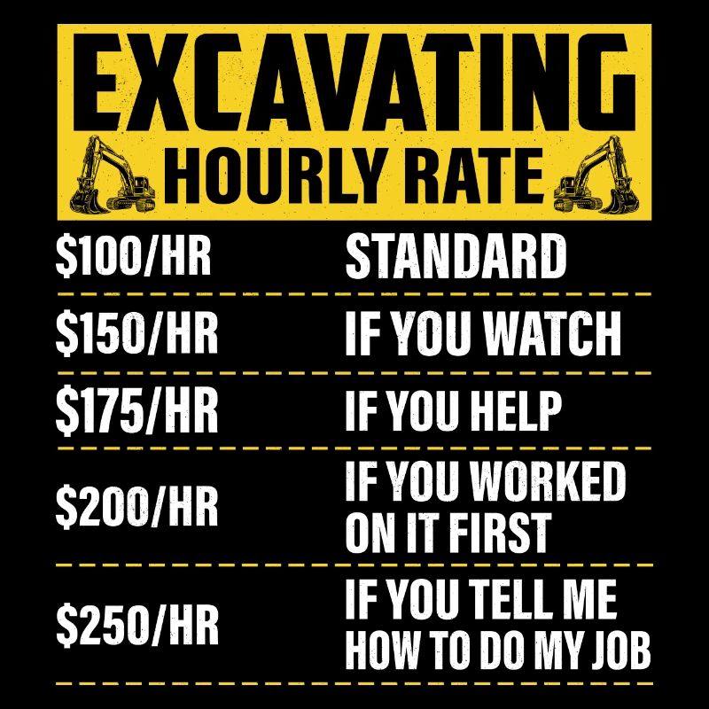 Excavating -Hourly Rate- Driver Excavator