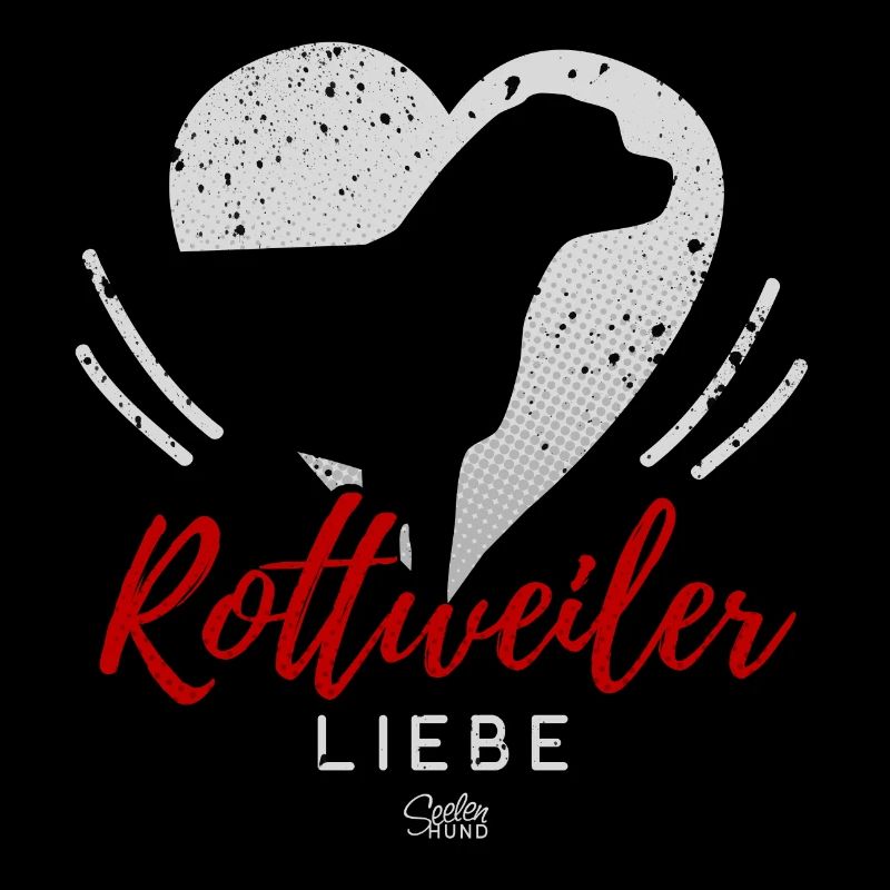 Rottweiler Liebe mit Herz