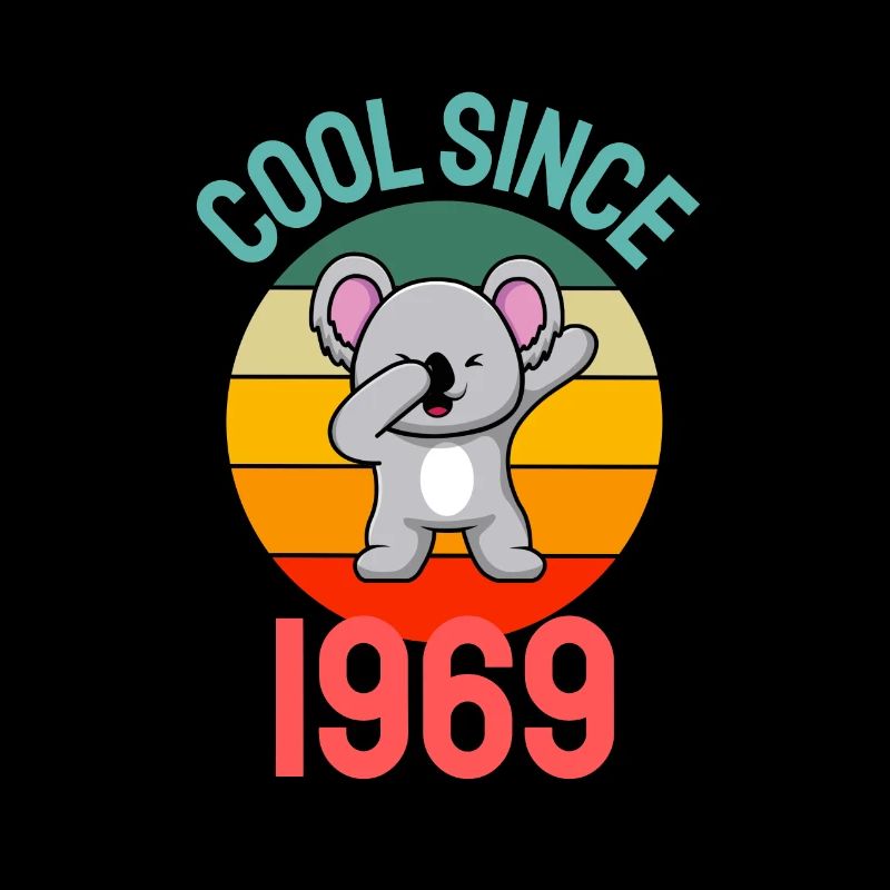 Cool seit 1969 Retro Dabbing Koala 53. Geburtstag